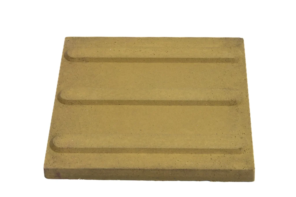 Piso direcional amarelo